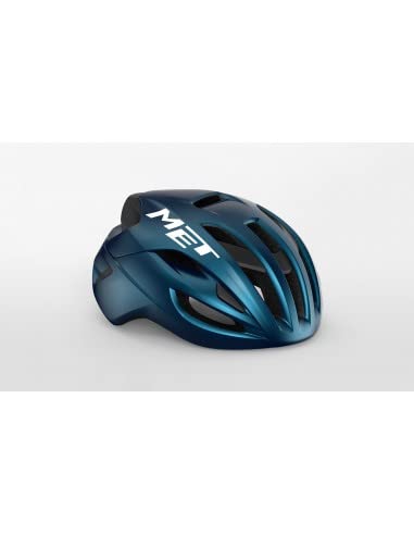 MET Casco RIVALE MIPS, Sport, Azul met&aacute;lico (Azul), L