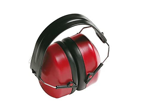 Amig - Auriculares Plegables Rojos Protectores Auditivos de Atenuaci&oacute;n para Nivel de Ruido Medio - Alto &middot; 30 dB. | Muy C&oacute;modos, Adecuados para Uso Profesional o Dom&eacute;stico