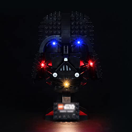 Kit de luz LED para Lego 75304 Star Wars Darth Vader Casco, COOLDAC USB Conexión Iluminación Set Compatible con Lego 75304 (sólo las luces, sin modelos Lego)