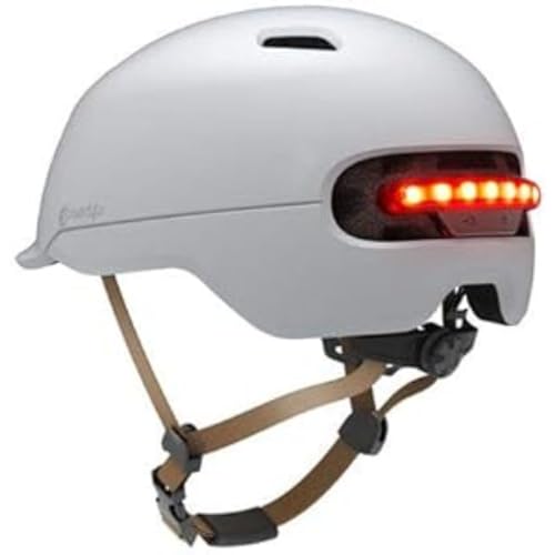 SMART4U Casco Helmet Model sh50l Size m-White, Juventud Unisex, Blanco, estandar
