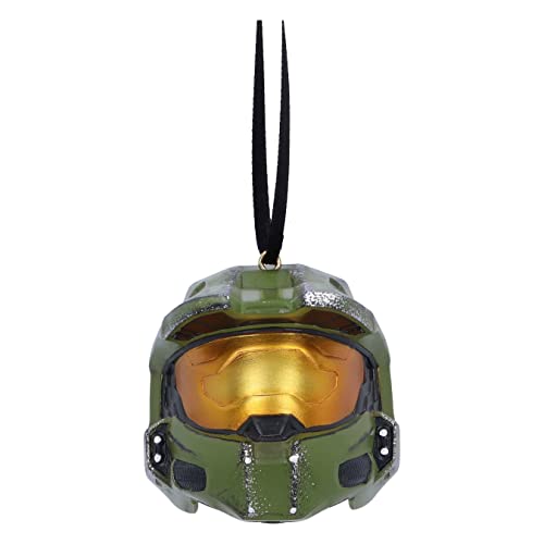 Nemesis Now Halo Master Chief - Adorno Colgante para Casco de 7,5 cm, Resina, Producto Oficial de Halo, Adorno Colgante de Casco Master Chief, Fundido en la Mejor Resina, Pintado a Mano