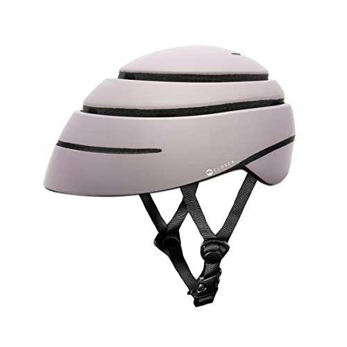 Casco de Bicicleta para Adulto, Plegable (Closca Helmet Loop). Casco de Bici y Patinete Eléctrico/Scooter para Mujer y Hombre Unisex. (Violet, M)