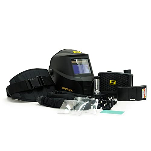 ESAB Savage™ A40 + PAPR AIR - Casco de máscara de soldadura profesional automático 1/1/1/2