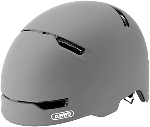 ABUS Scraper 3.0 - Casco de bicicleta urbana robusto para el tr&aacute;fico de la ciudad - Para hombre y mujer - Gris, talla M