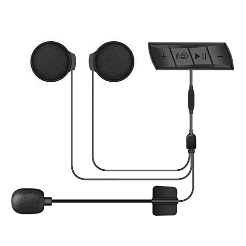 OBEST Casco de Motocicleta Auriculares,Manos Libres Moto Bluetooth Auriculares con Respuesta Autom&aacute;tica y Radio FM, Adecuado para Esquiar, Escalar, Montar A Caballo