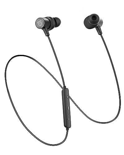 SoundPEATS Q30 HD+ Auriculares Bluetooth Est&eacute;reo Magn&eacute;ticos In-Ear Bluetooth IPX5 Cascos Resistentes al Sudor con Micr&oacute;fono para Deportivos, Graves Inmersivos Controladores aptX-HD de 10 mm,12 Horas