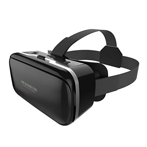 Qinghengyong Montado Cabeza-VR Shinecon SC-G04 6 de VR Headset Immersive cartón Shinecon 6 de VR Casco de Realidad Virtual en 3D del Juego de los vidrios