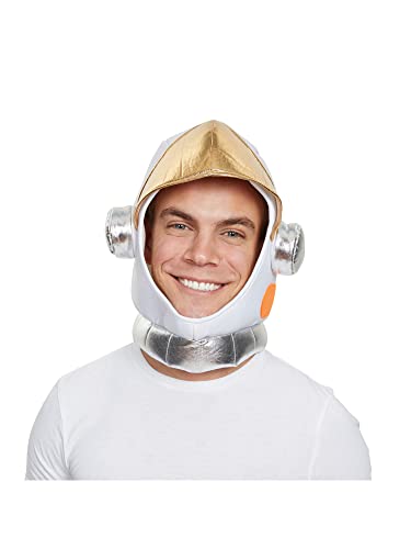 Bristol Novelty- Casco de Astronauta Sombrero, Color Blanco, Oro, Plata, Adulto (BH691)