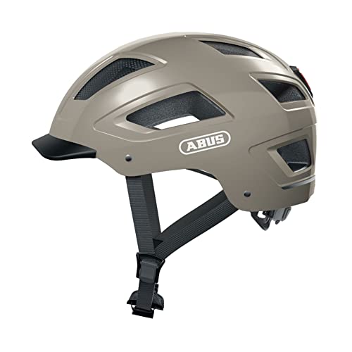 ABUS Hyban 2.0 - Casco de bicicleta urbana robusto para uso diario con carcasa dura ABS - Para hombre y mujer - Gris, talla L