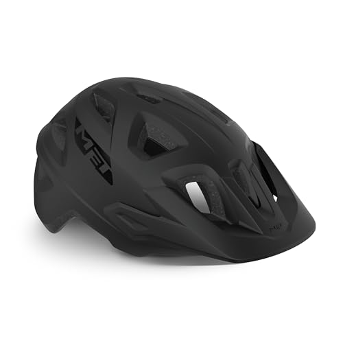 MET Echo M(52-57) Casco Monta&ntilde;ismo, Alpinismo y Trekking Unisex Adulto, Negro (Negro Mate)
