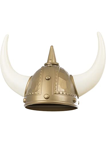 Funidelia | Casco de Vikingo para Hombre y Mujer Nórdico, Valkiria, Bárbaro, Vikings - Color: Gris/Plateado, Accesorio para Disfraz - Divertidos Disfraces y complementos