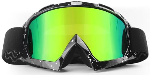 BIBIRE Gafas de moto,Dirt Bike ATV MX Off-Road Goggles, Prueba de Viento a Prueba de Polvo Gafas de Motocross, para Ciclismo OffRoad Racing/Esqu&iacute;/Escalada