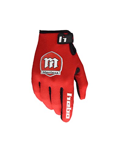 HEBO - Guantes Moto Trial montesa Classic - Guantes de Trial Color Rojo Talla L