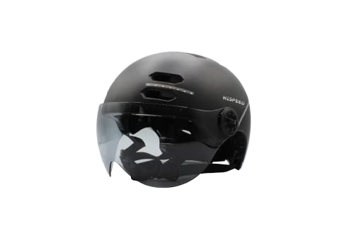 Wispeed Casco Halo Auriculares, Unisex Adulto, Negro, Large
