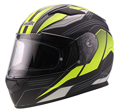 unik Ci-24 Casco integral Rider, amarillo Flour mate, S