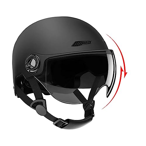 Casco de moto para hombres y mujeres, casco de patinete el&eacute;ctrico, casco de skate adulto, casco de scooter de gran protecci&oacute;n que absorbe los golpes, para adultos y j&oacute;venes(54-62 Cm)