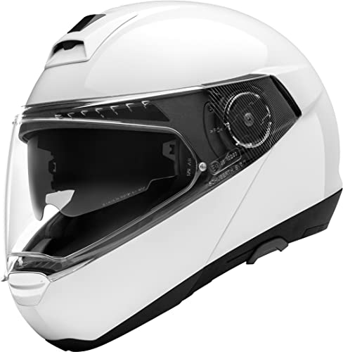 Schuberth 4549168360 C4 Pro - Casco Unisex para Moto, Adulto, Color Blanco Brillante Blanco, 63 (XXL), 1 Unidad