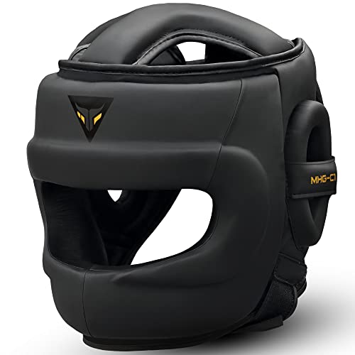 Mytra Fusion Casco Boxeo MMA Kickboxing Grappling Taekwondo Karate Entrenamiento Casco de Boxeo, Talla &uacute;nica para Todos