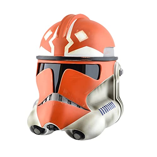 Tianbi Casco mandaloriano, cubierta facial de Halloween, soldado clon imperial Stormtrooper, casco de cabeza completa de PVC de Star Wars, pel&iacute;culas de cosplay para adultos