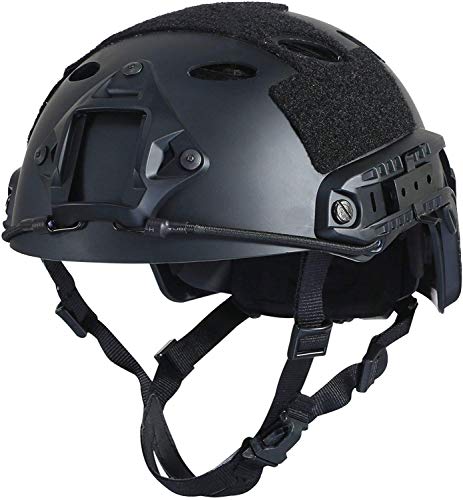 Airsoft Fast PJ - Casco t&aacute;ctico superior Ops, n&uacute;cleo protector, con almohadillas para el ocio al aire libre Paintball
