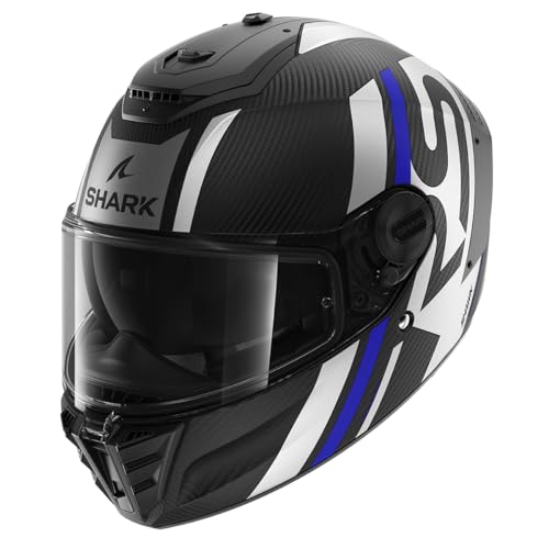 SHARK, Casco Moto Integral Spartan RS Carbon Shawn Blue / Grey DBS, XXL