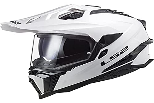 LS2, casco cross moto Explorer white, L