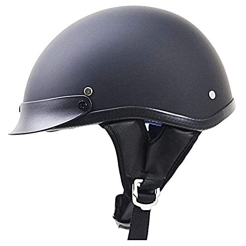 Casco Moto Vintage Jet ECE Homologado Casco De Motocicleta Half Casco Cr&aacute;neo Peque&ntilde;o Y Ligero Capmotorbike Cara Abierta Liberaci&oacute;n R&aacute;pida Hebilla Para Hombres Y Mujeres A,XL