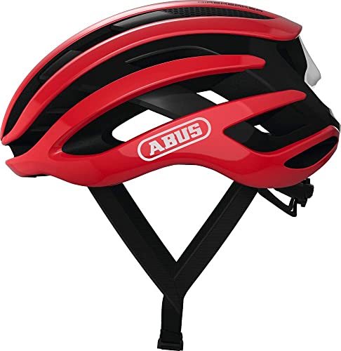 ABUS AirBreaker - Casco de bicicleta contrarreloj de alta gama para ciclismo deportivo profesional - Unisex, para hombre y mujer - Rojo, talla S