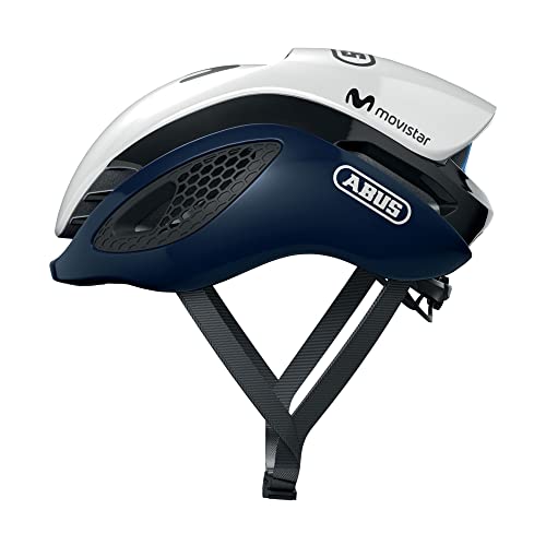 ABUS GameChanger - Casco de ciclismo contrarreloj aerodin&aacute;mico con ventilaci&oacute;n &oacute;ptima - Para hombre y mujer - Azul / Blanco, talla S