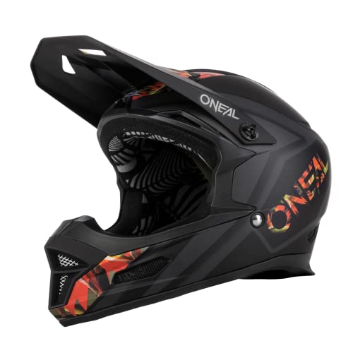O'NEAL | Casco de Bicicleta de monta&ntilde;a | Descenso de MTB | Aberturas de ventilaci&oacute;n para el Flujo de Aire y refrigeraci&oacute;n, Carcasa Exterior de ABS | Casco Fury Mahalo | Adulto | Multi | Talla XS