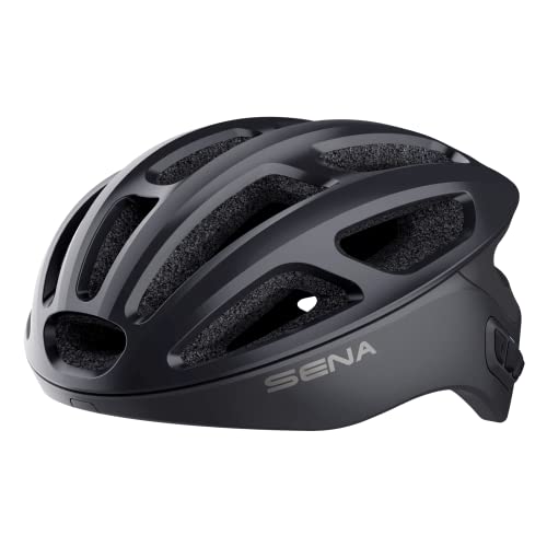 Sena R1 Smart Helmet para ciclismo (Matte Black, L)
