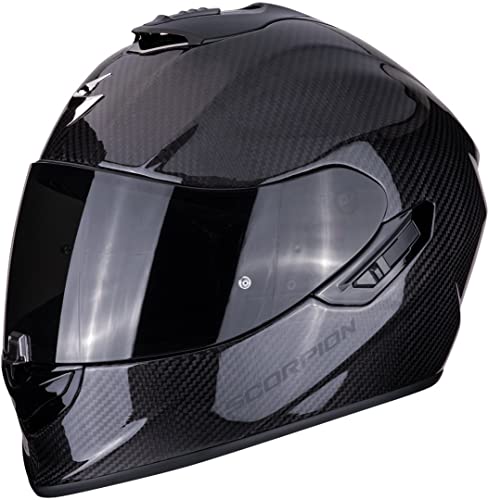 Casco de Moto Scorpion Exo 1400 Air Carbon Solid 2476_25850, Negro, L