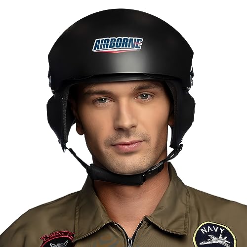 Boland 01420 - Casco Airborne, tocado para disfraz de piloto de jet, accesorios para disfraces, carnaval, fiesta tem&aacute;tica