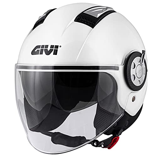 GIVI Casco Demi-Jet HPS 11.1 Air, Pintado de Blanco - Talla 56/S