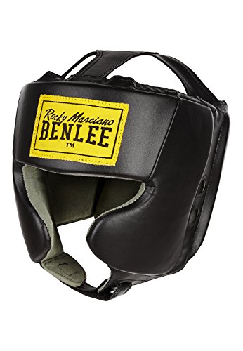 BENLEE Rocky Marciano Kopfschützer Mike - Casco de Boxeo, Color Negro, Talla s/m