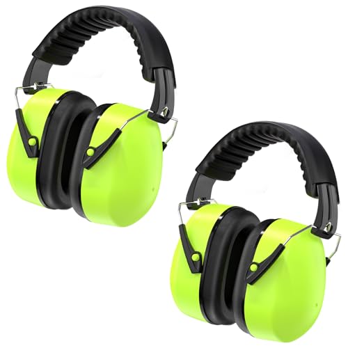 Kriogor 2 Pack Protectores Auditivos para Adultos 32dB SNR, Cascos Insonorizados para Adultos NRR 23dB, Casco Antiruido Plegables y Ajustable Protecci&oacute;n Auditiva para Campo de Disparo, Caza