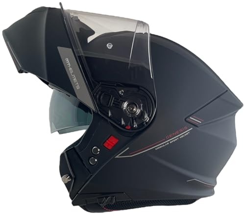 MT Helmet Casco Abatible Genesis Talla M ( 57/58) Negro Mate con homologacion 22.06