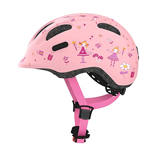 ABUS Smiley 2.0 - Casco infantil de bicicleta para niño y niña - Rosa, talla S (45-50 cm)