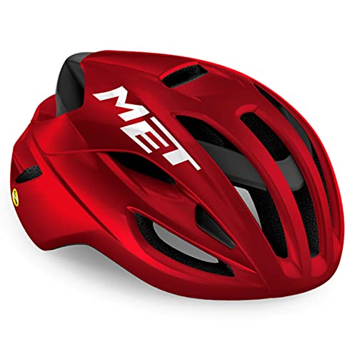 MET Fahrradhelm Rivale MIPS, Rot Metallic - Gl&auml;nzend, S, 570016