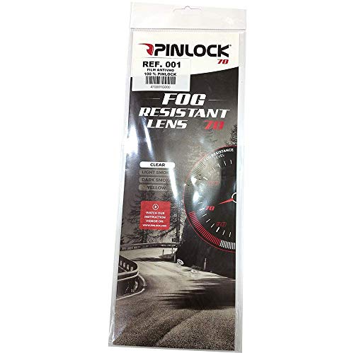 -NZI- Pinlock 70 MAX VISION 100% para todos los modelo de casco de la marca, incluye tetones de fijación