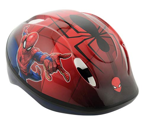 Spiderman Casco de Seguridad, Ni&ntilde;os, Rosso, 48-54cm