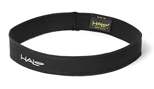 HALO Headband Banda para el Sudor Delgada, 1 Pulgada, Negro (HSBLACK-1)