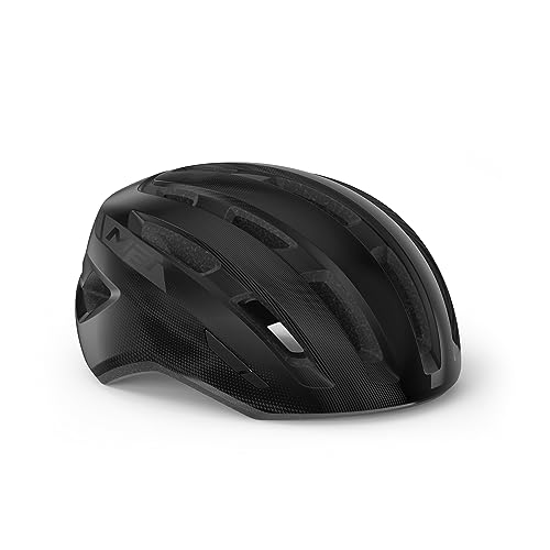 MET Casco MEILES MIPS Brillo/M 52-58, Adultos Unisex, Negro (Negro), s-m