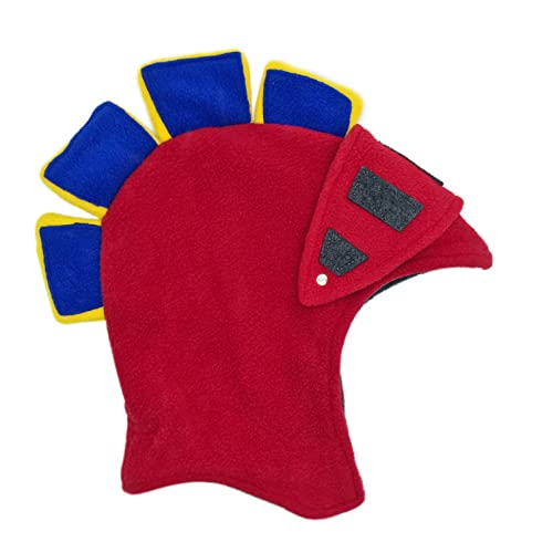 GERILEO Casco Caballero Medieval de Juguete de Fieltro para Ni&ntilde;os y Ni&ntilde;as - para Disfraz Infantil, Accesorios Disfraces, Carnaval, Regalo, Jugar, Halloween (Rojo)