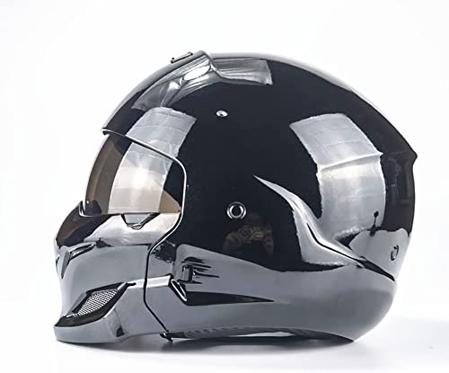 ZLYJ Cascos Samur&aacute;i Cascos Integrales Moto Cascos Abiertos Cascos Divididos Cruisers Choppers Cascos para Ciclomotores Viajes Conmutaci&oacute;n Certificaci&oacute;n ECE A,Large