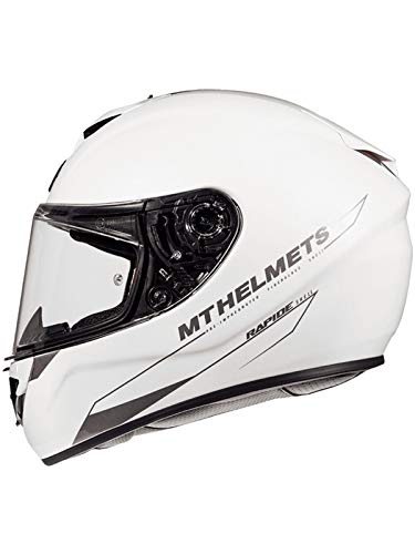 MT HELMETS Rapide Solid A0 Gloss Pearl White S