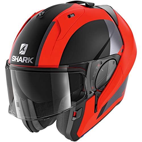 Casco de moto Shark EVO ES ENDLESS Mat OKK, Negro/Oroange, XS