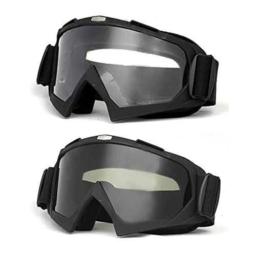 Weigudoc Gafas de Moto Gafas de Sol a Prueba de Viento Casco Gafas de Sol Vintage de Cuero PU, Gafas de Motocross para Deportes Al Aire Libre Ciclismo Esqu&iacute;