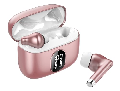 QXQ Auriculares Inalambricos, Auriculares Bluetooth, Reproducci&oacute;n de 40H, IPX7 Impermeable,Cascos Inalambricos Bluetooth Dise&ntilde;o Port&aacute;til, Control T&aacute;ctil, Carga R&aacute;pida USB-C