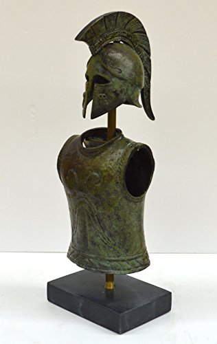 Talos Artifacts Casco de corintia griega espartano pequeño – armadura – Estilo antiguo – Artículo de bronce puro – Diseño de búho